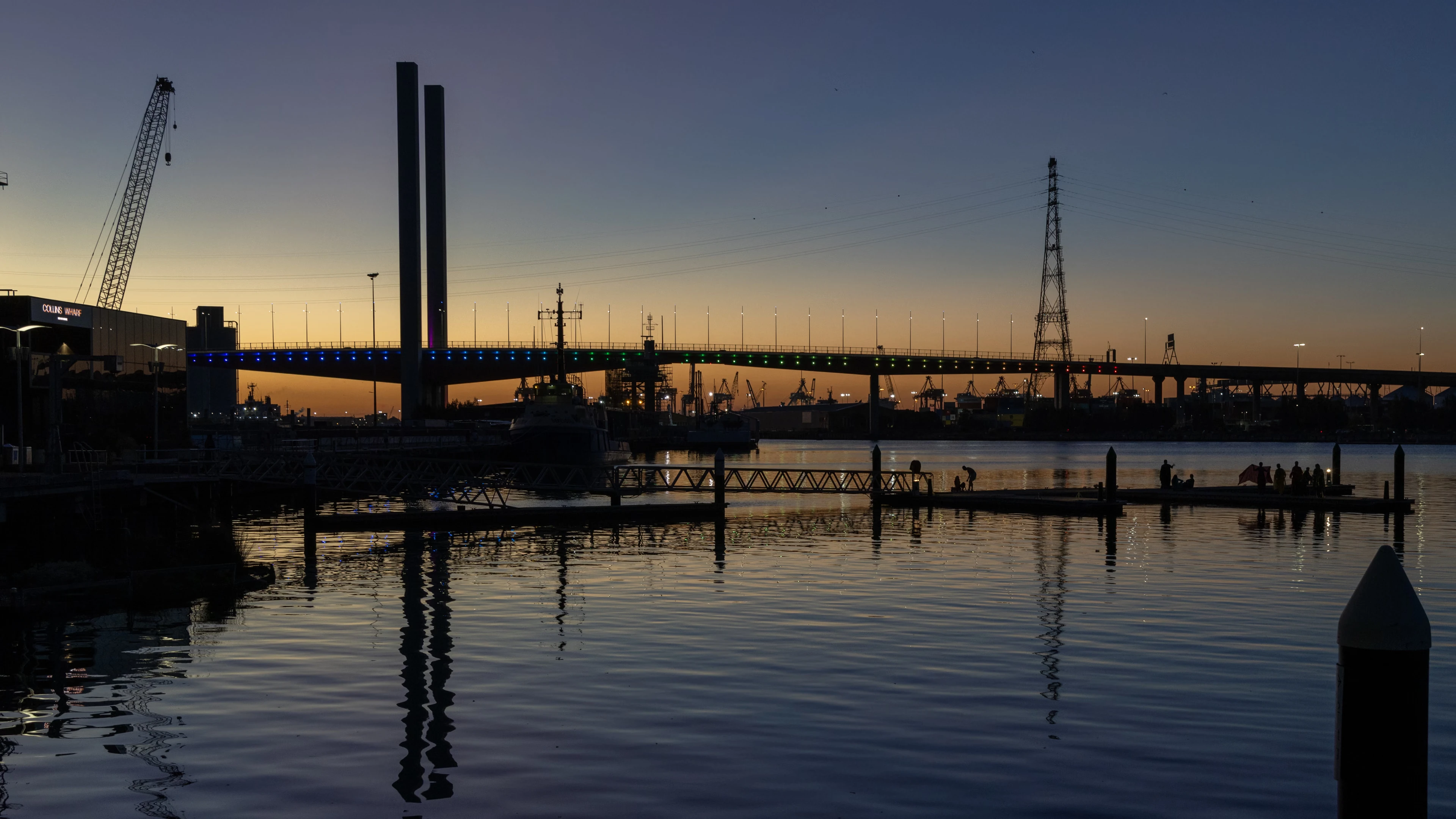 Bolte Bridge just after sunset