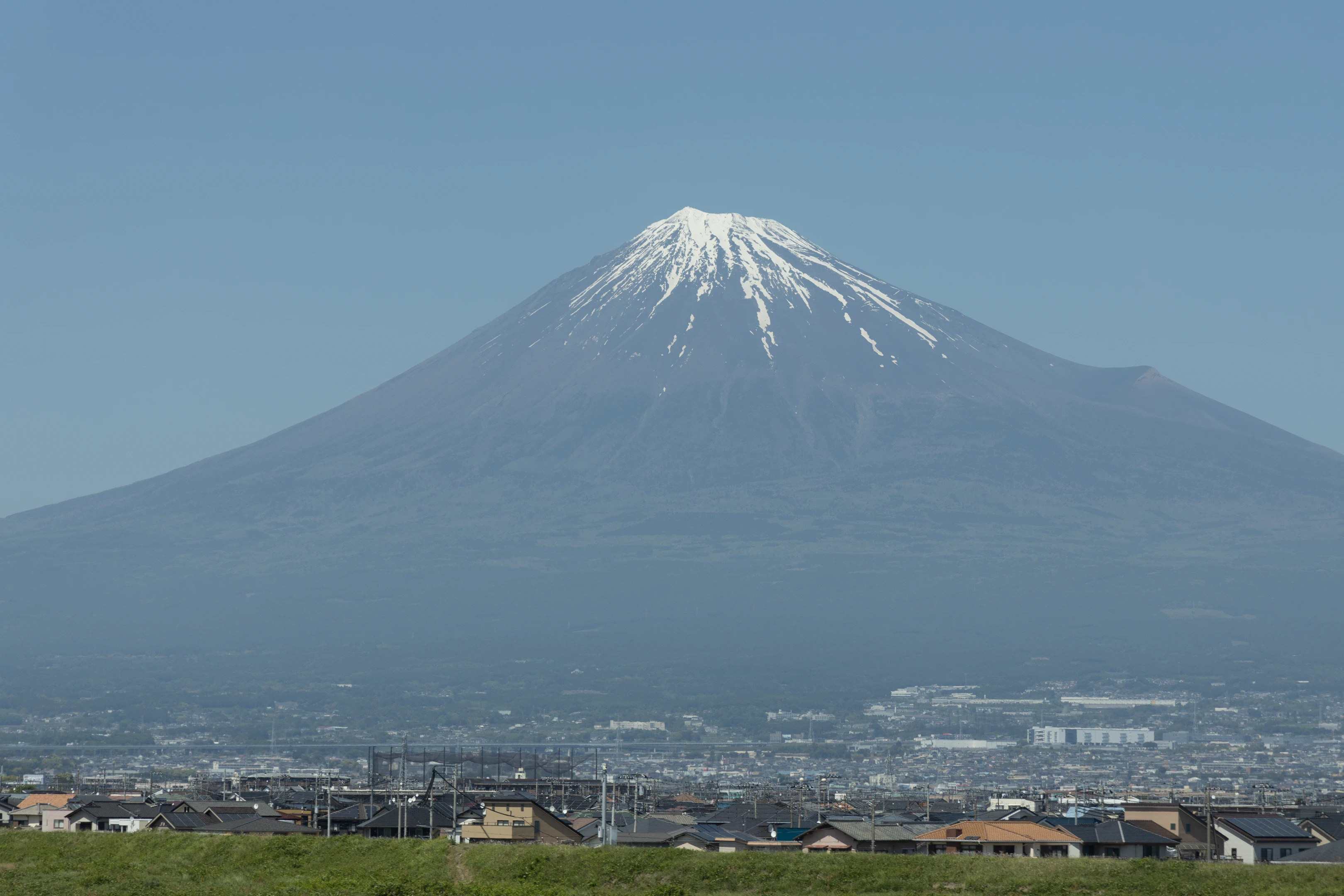 Mount Fuji, as seen from the Skinkansen between Tokyo and Kyoto