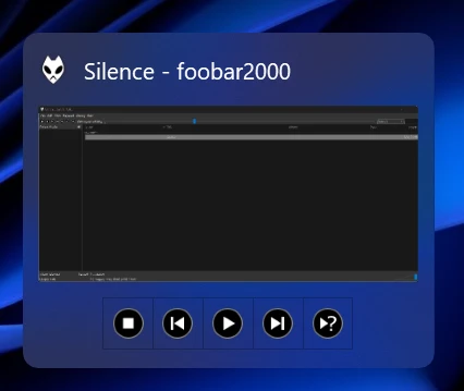 A taskbar item flyout on an older version of Windows 11 including app-specific buttons.