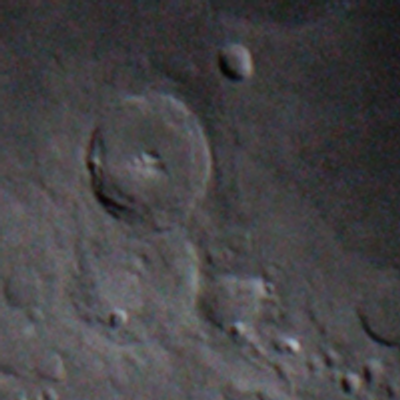 A crop of a single input image, converted to greyscale