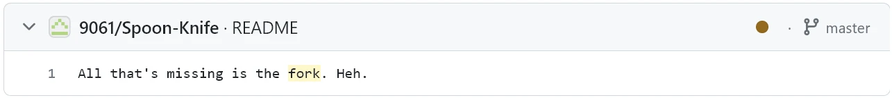 The previous search result now with the username in the correct place.